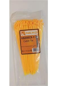 Nexo Renkli Kablo Bağı (300x4,80) Sarı 100'lü Paket