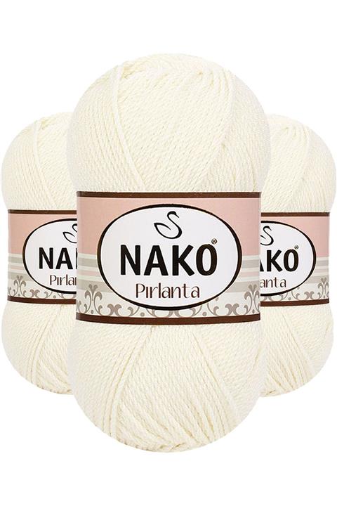 NAKO Pırlanta 300 (EKRU) Amigurumi El Örgü Ipi/yünü 1 Adet