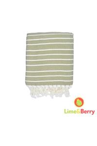 Lime and Berry Lime&berry %100 Pamuk Plaj Havlusu, 100x180 Cm, Yeşil