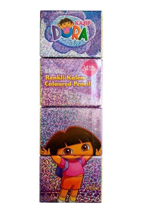 Lucky Prince Kaşif Dora 24 Renk Kuruboya Kalemi