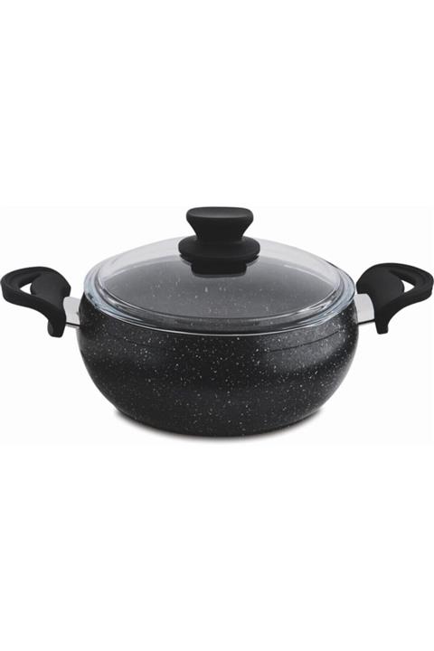 Essenso J159 Granit Güveç Derin Tencere Gece Grisi 30 Cm (7LT)