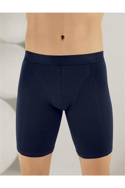 Şahinler Erkek Lacirt Likralı Uzun Boxer Me114