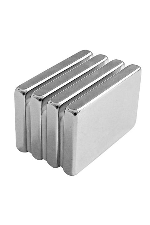 Aiwa 40x6x4 mm Neodyum 100 Adet Köşeli Blok Güçlü Mıknatıs