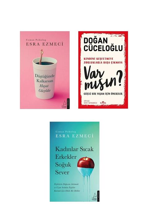 Destek Yayınları Var Mısın  Düştüğünde Kalkarsan Hayat Güzeldir Kadınlar Sıcak Erkekler Soğuk Sever