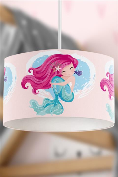 Çekirdek Home Balık Ve Deniz Kızı Çocuk Odası Abajur