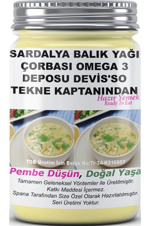 SPANA Sardalye Balık Yağı Çorbası Omega 3 Deposu Devis'so Tekne Kaptanından Ev Yapımı Katkısız 330gr