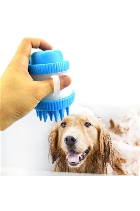 ModernAVM Modern Avm Masaj Yapan Şampuan Hazneli Köpek Bakım Yıkama Masaj Fırçası