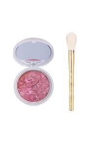 nascita Gold Bamboo Oval Yapılı Allık Fırçası 276 & Gabrini Terracota Blusher Allık 32