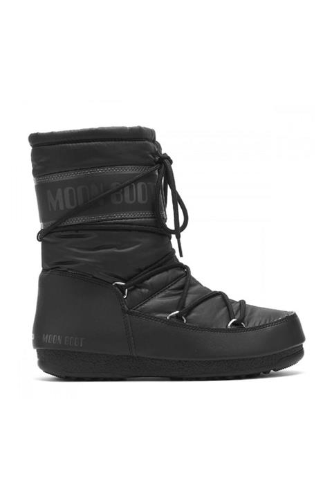 MOON BOOT Mid Nylon Wp Kadın Kar Botu Siyah 24009200