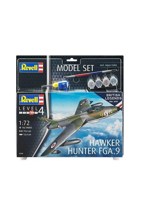 REVELL 1:72 Hawker Hunter Fga.9 Model Seti 63908