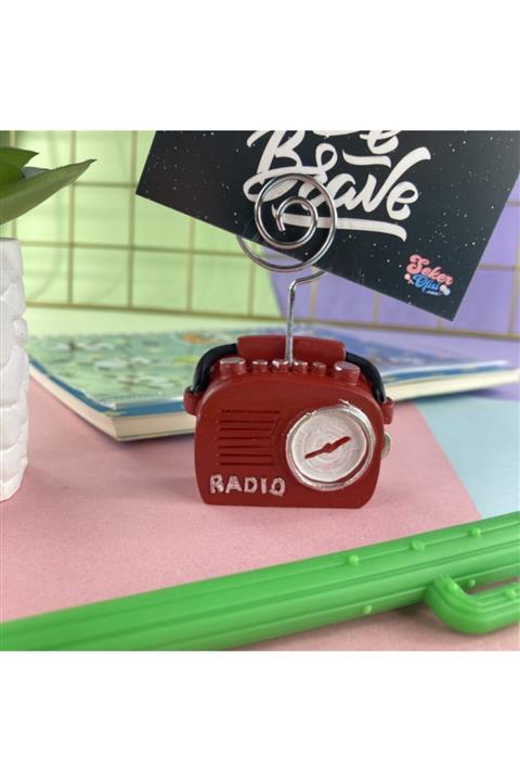 Şeker Ofisi Not Tutacağı Kırmızı Radyo