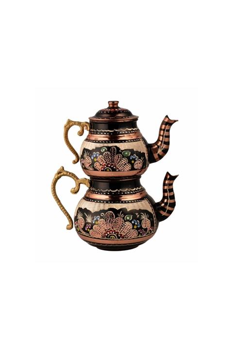 ES PAZAR Erzincan Işlemeli Bakır Demlik