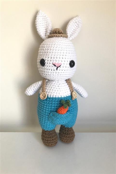 Minimiki Amigurumi Büyük Boy Tatlı Tavşan Oyun Arkadaşı