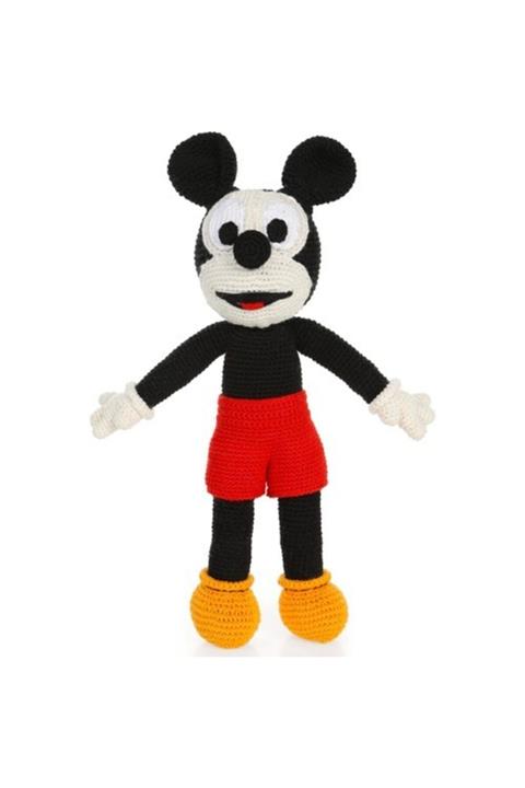 Baby Mika Sevimli Ilk Oyuncağım Mickey Mouse Uyku Arkadaşım Organik Amigurimi 32cm