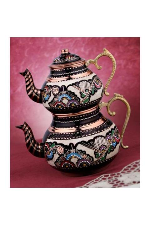 VeraConcept Erzincan El Işlemeli Bakır Çaydanlık Modeli