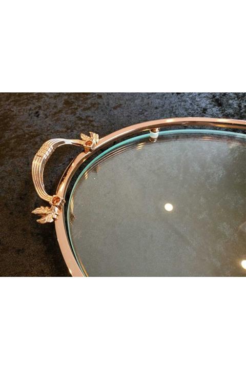 elitt tasarım Tel Kırma Sunumluk Çay Tepsisi 37*25 Cm