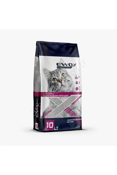 EWOX Kedi Kumu Bebek Pudralı Kalın Taneli 10lt