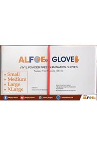 Alfoex Glove Vinil Pudrasız Muayene Eldiveni 10'lu