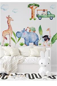 Kt Grup Baby Animals Suluboya Duvar Sticker Seti