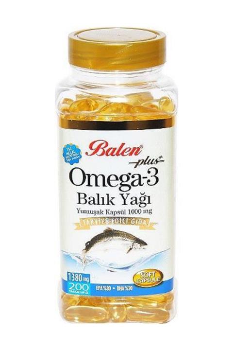 Balen Plus Omega-3 Balık Yağı Yumuşak 200 Kapsül