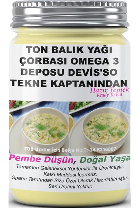 SPANA Ton Balık Yağı Çorbası Omega 3 Deposu Devis'so Tekne Kaptanından Ev Yapımı Katkısız 330gr