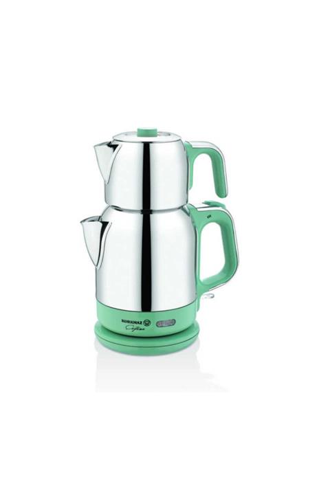 KORKMAZ Çaytema Turkuaz/krom Elektrikli Çaydanlık A331-06
