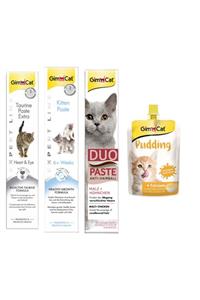 Gimcat Taurine 50gr + Kitten Paste 50gr +50gr Kedi Macunları + Kedi Pudingi 150 gr