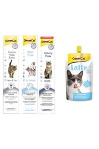 Gimcat Taurine 50gr  Kitten 50gr Kedi Macunları  Milk Latte Calcium Sıvı Kedi Sütü 200 ml