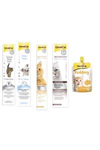 Gimcat Taurine 50gr + Kitten Paste 50gr + Multi Vitamin 100gr Paste + Kedi Macunları + Kedi Pudingi 150 gr