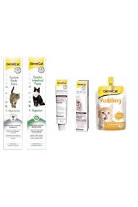 Gimcat Taurine 50 gr + Gastro 50 gr + Anti-hairball 20 gr Kedi Macunları + Kalsiyum Kedi Pudingi 150 gr