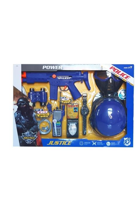 ctoy Kasklı Telsizli Polis Seti