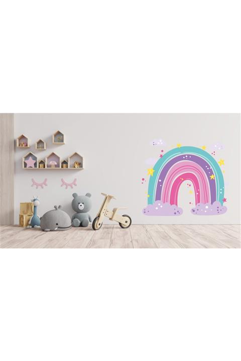 AND Sticker Renkli Gökkuşağı 2 Dekoratif Çok Amaçlı Çocuk Odası Duvar Sticker