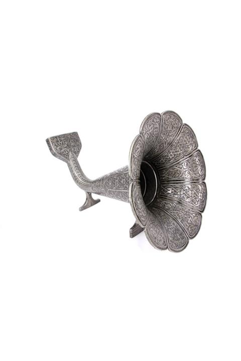 Limopa Telefon Ses Yükseltici Gramofon Zamak Gümüş