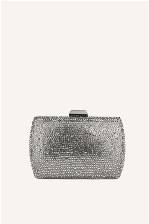 MARCATELLI Antrasit Oval Cinderella Çanta