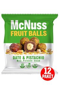 Mcnuss Antep Fıstık Kaplı Antep Fıstık Kreması Dolgulu Meyve Topu 40 Gr X 12 Paket