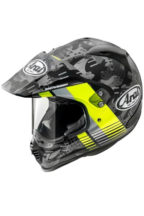 ARAI Tour-x4 Cover Fluor Yellow Kapalı Kask Terekli Enduro Kaskı