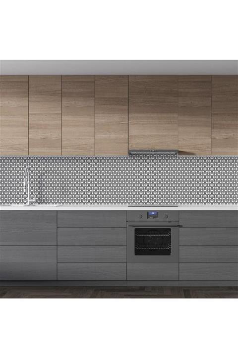 StickerArt Mutfak Tezgah Arası Folyo Fayans Kaplama Siyah