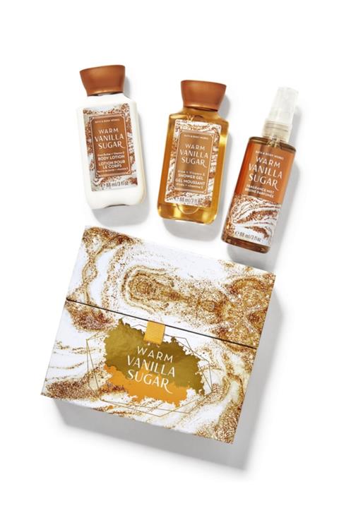Bath & Body Works Warm Vanilla Sugar Seyahat Boyu Hediye Seti  BBW25137406