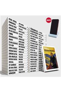 Halk Kitabevi Büyük Dünya Klasikleri Kütüphanesi Seti - 40 Kitap Ve Beton Telefon Tutacağı