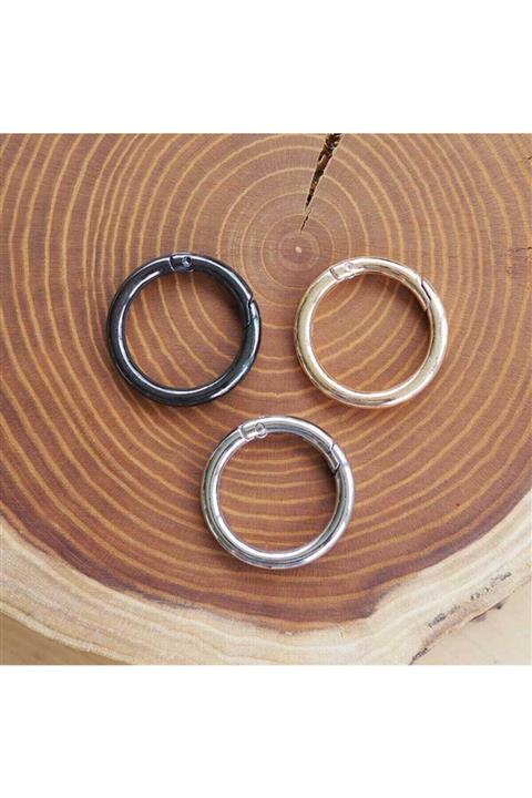 Ritzz Gümüş Klipsli Çanta Halkası