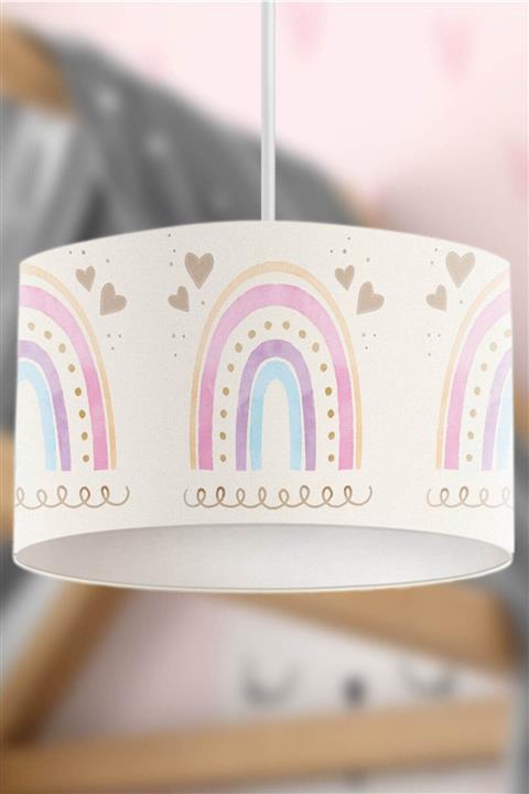 Rivaİstanbul Kalpli Gökkuşağı Çocuk Sarkıt Avize