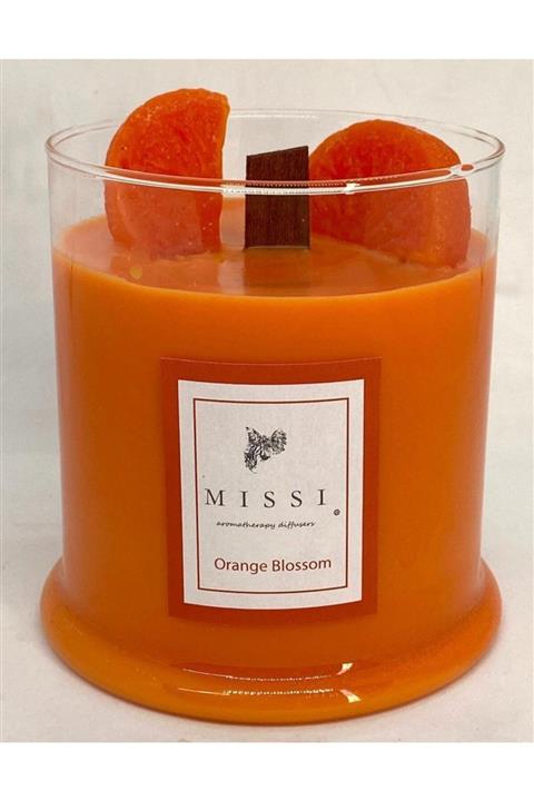 Missi Büyük Ahşap Fitilli Orange Blossom Vegan Mum