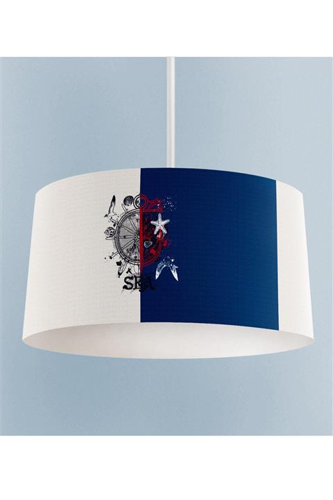 Talia Home Iki Renkli Denizci Desenli Çocuk Odası Sarkıt Avize