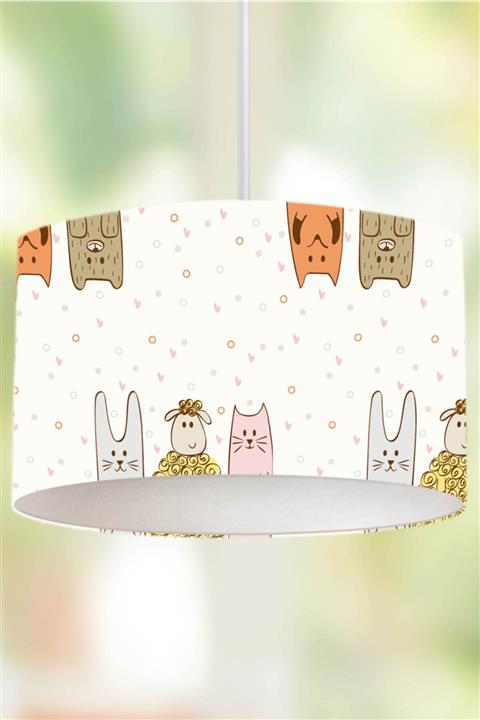 Rivaİstanbul Çizgi Hayvanlar Çocuk Sarkıt Avize