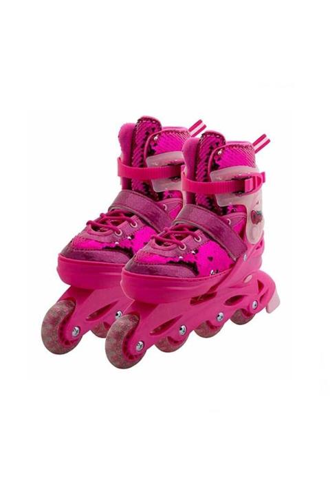 Sunman Rising Sports Pullu 4 Teker 34-37 Numara Pembe Paten