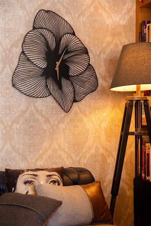 Artepera Azalea Çiçeği Metal Duvar Saati - Aps039