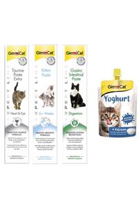 Gimcat Taurine 50 gr Kitten 50 gr Gastro 50 gr Paste Kedi Macunları Yoghurt Kalsiyum Kedi Pudingi 150 gr