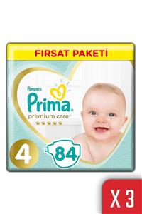 Prima Premium Care Bebek Bezi 4 Beden 9-14 Kg 252'li Maxi Firsat Paketi