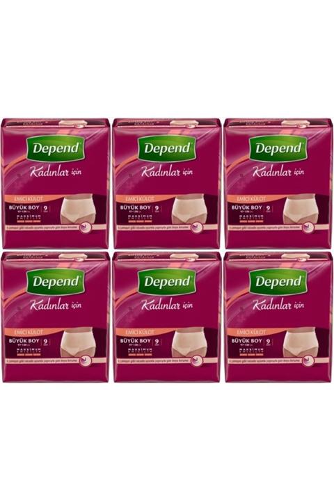 Depend Emici Külot Kadın Büyük Boy 54 Adet