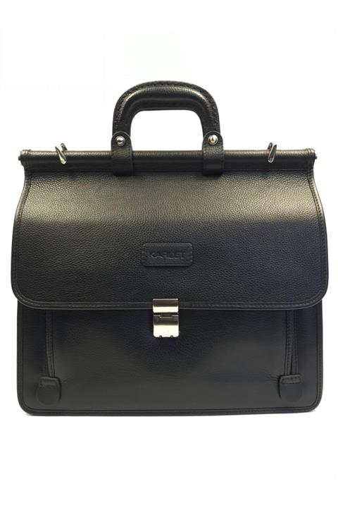 Skarlet Hakiki Deri Evrak Çantası